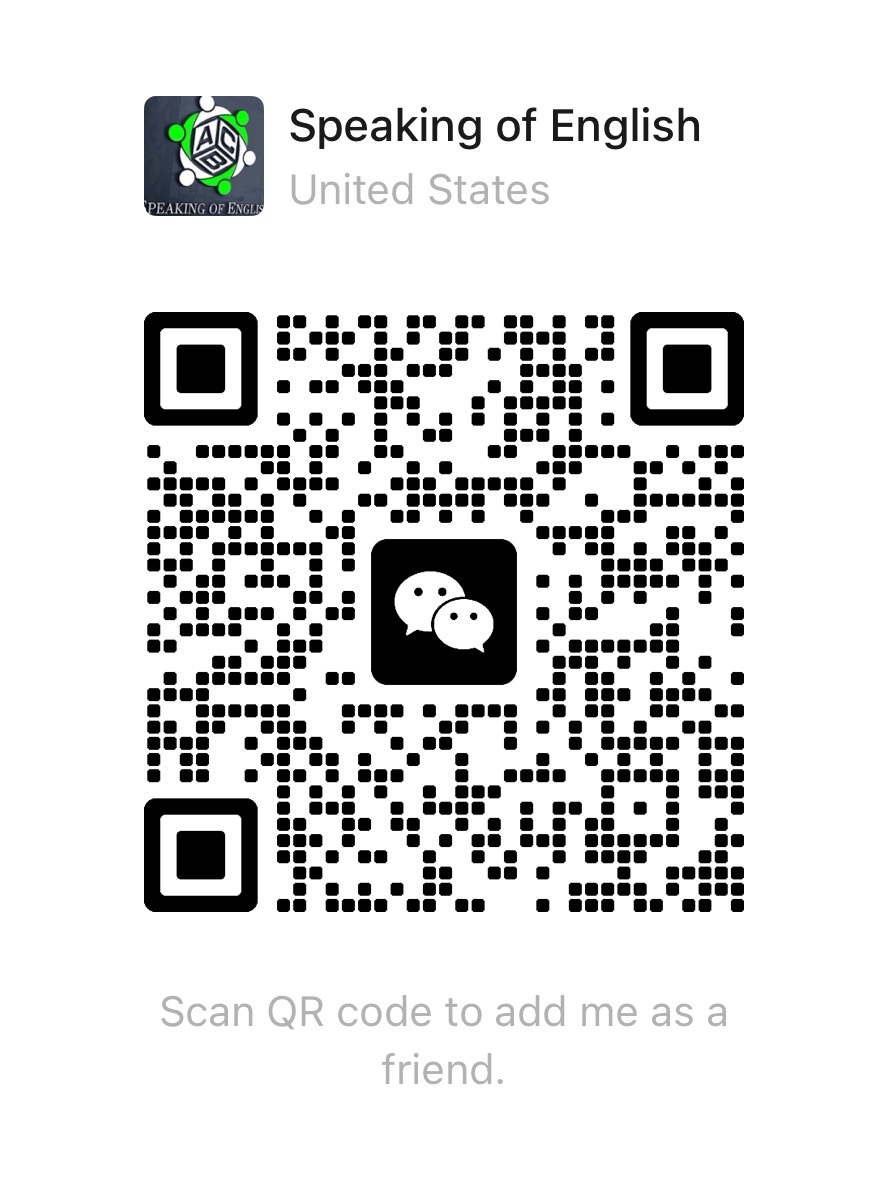 Speaking of English WeChat QR code